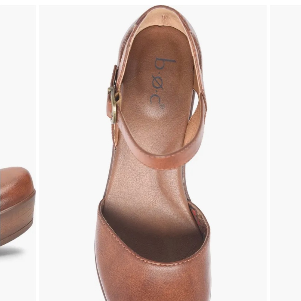b.o.c. Women's Tan Leather Platform Shoes